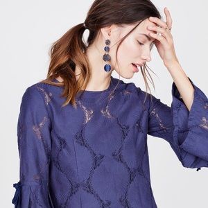 NWOT - Octavia Lace Bell Sleeve Blouse